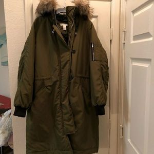 H&M olive green winter/bomber jacket